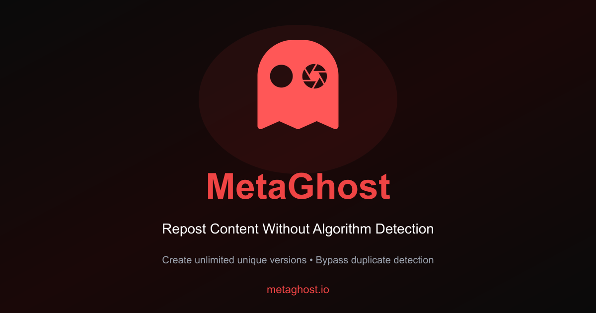 MetaGhost Demo : Repostez sans detection